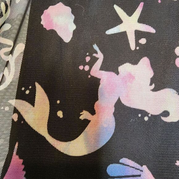 5X 28W Torrid Black Disney Little Mermaid Midi Mesh T Shirt Dress Princess paste - Picture 5 of 11